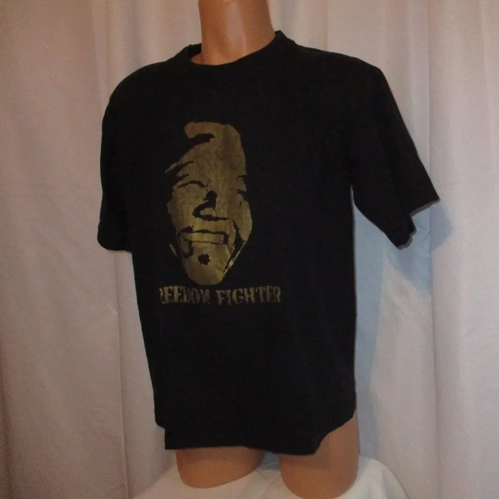 Freedom Fighter Nelson Mandela T Shirt XL Black - Picture 4 of 7